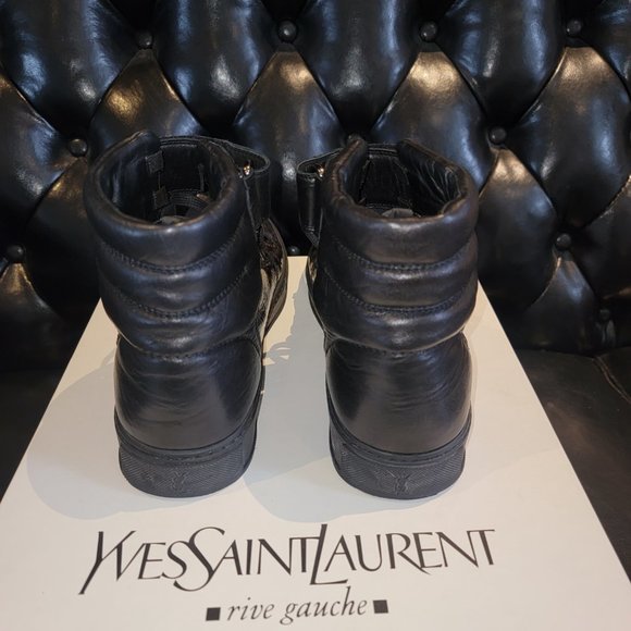 Yves Saint Laurent - Malibu High Top Leopard Leather - YSL - Picture 4 of 12
